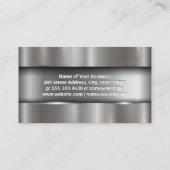 Metallic borstholte achtergrond visitekaartje (Achterkant)