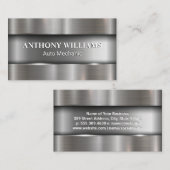 Metallic borstholte achtergrond visitekaartje (Voorkant / Achterkant)