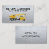 Metallic | Bouwtrekkende voertuig Visitekaartje (Voorkant / Achterkant)