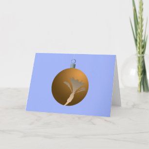 Metallic Brass Date Palm Xmas Ornament Ball Feestdagen Kaart