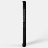 Metallic brij met zilveren dynamische lijn accente samsung galaxy hoesje (Rechterkant)