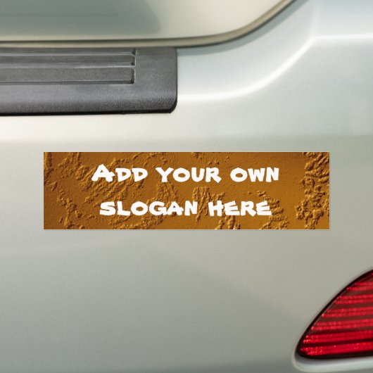 Metallic Bronze Bumpersticker (Op auto)