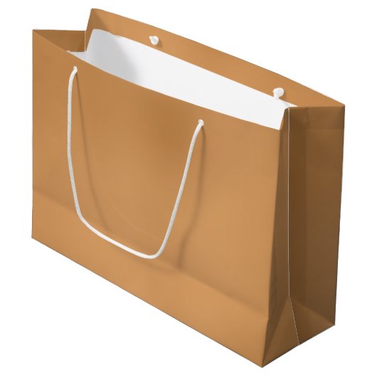 Metallic Bronze Colored Large Gift Bag Large Cadeautasje (Voorkant Gekanteld)