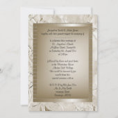 Metallic Bronze Gold Elegant WEDDING Kaart (Voorkant)