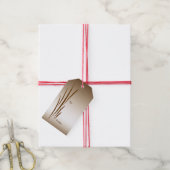 Metallic Bronze Grass Pack met cadeautjes Labels Cadeaulabel (Met Touw)