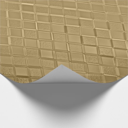 Metallic Bronze Pattern Cadeaupapier (Hoek)