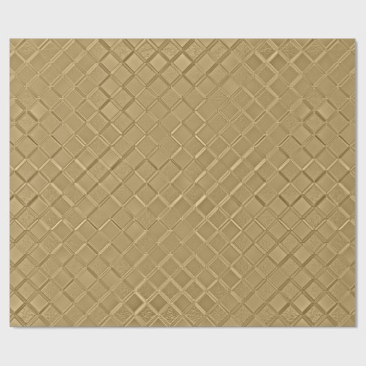 Metallic Bronze Pattern Cadeaupapier (Vlak)