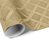 Metallic Bronze Pattern Cadeaupapier (Rol Hoek)