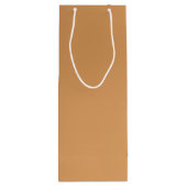 Metallic Bronze Wine Gift Bag Wijn Cadeautas (Achterkant)
