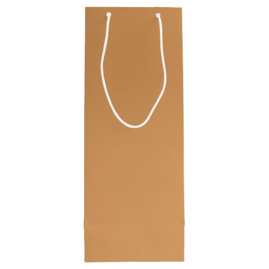 Metallic Bronze Wine Gift Bag Wijn Cadeautas (Achterkant)