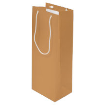 Metallic Bronze Wine Gift Bag