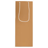 Metallic Bronze Wine Gift Bag Wijn Cadeautas (Voorkant)