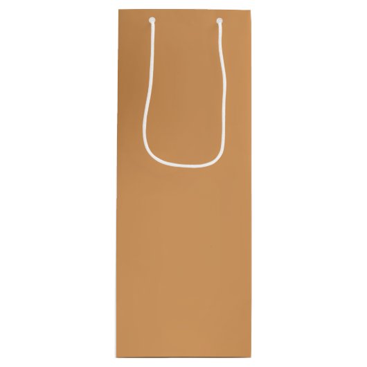 Metallic Bronze Wine Gift Bag Wijn Cadeautas (Voorkant)