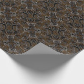 Metallic Brown Camo look Cadeaupapier (Hoek)