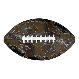 Metallic Brown Camouflage American Football