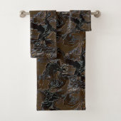 Metallic Brown Camouflage Bad Handdoek (Insitu)