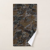Metallic Brown Camouflage Bad Handdoek (Handdoek)