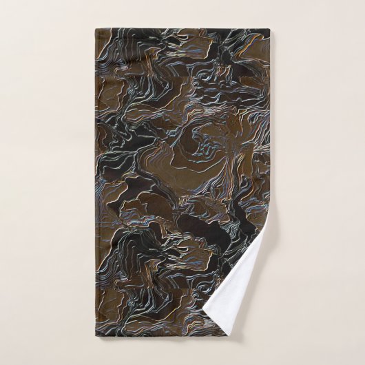 Metallic Brown Camouflage Bad Handdoek (Handdoek)