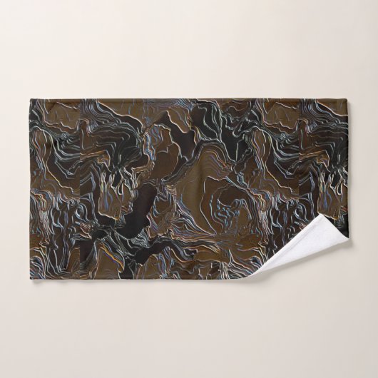 Metallic Brown Camouflage Bad Handdoek (Handdoek)