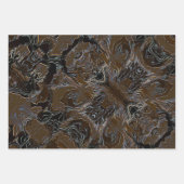 Metallic Brown Camouflage Inpakpapier Vel (Voorkant)