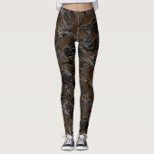 Metallic Brown Camouflage Leggings (Voorkant)