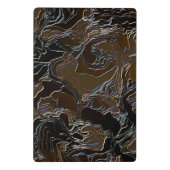 Metallic Brown Camouflage Mini Klembord (Achterkant)