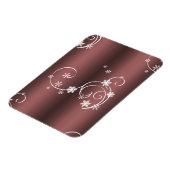 Metallic Brown White zwaait Kerstmis Magneet (Linkerzijde)