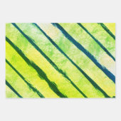 METALLIC Brush Stripe Wrapping Paper (Voorkant 3)