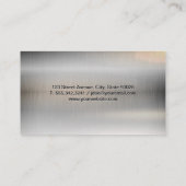 Metallic Brushed High Shine Visitekaartje (Achterkant)