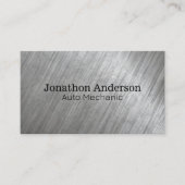 Metallic Brushed Industrial Visitekaartje (Voorkant)