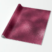 Metallic Burgundy Beet Glass metallisch Cadeaupapier (Uitgerold)