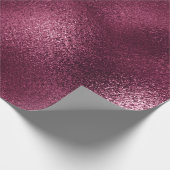 Metallic Burgundy Beet Glass metallisch Cadeaupapier (Hoek)