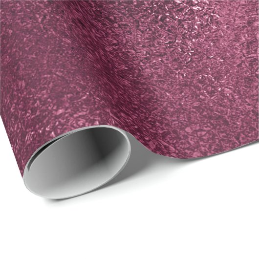 Metallic Burgundy Beet Glass metallisch Cadeaupapier (Rol Hoek)