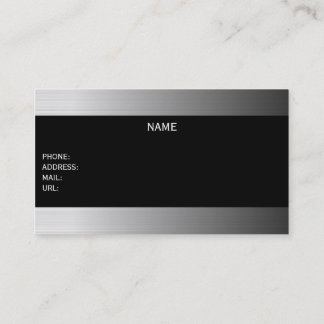 metallic businesscard visitekaartje