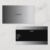 metallic businesscard visitekaartje (Voorkant / Achterkant)