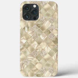 Metallic champagne crème chique elegante glitter Case-Mate iPhone case
