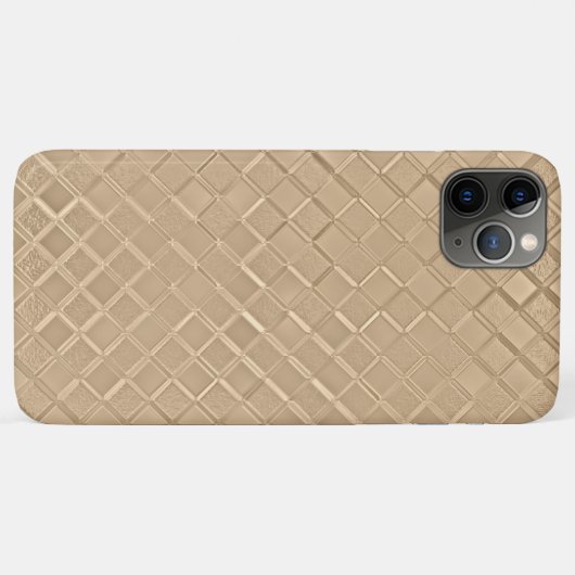 Metallic Champagne Gold Pattern Case-Mate iPhone Case (Achterkant (horizontaal))