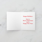 Metallic Christmas Feestdagen Kaart (Binnen)