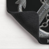 Metallic chroom anker piraat nautische thema muismat (Hoek)