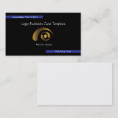 Metallic Corporate Logo - Eenvoudige Gold Logo Visitekaartje (Voorkant / Achterkant)