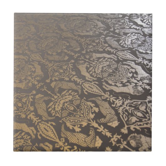 METALLIC-DAMASK TEGELTJE (Voorkant)