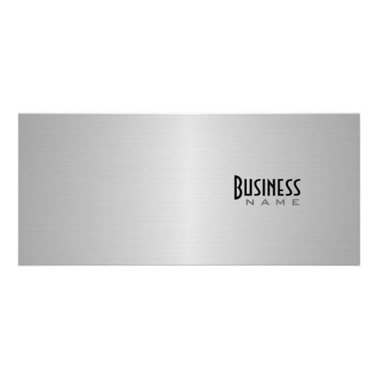 Metallic Design Rack-kaart Reclamekaart (Voorkant)