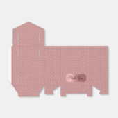 Metallic diamantpatronen bedankdoosjes (Uitgevouwen)