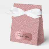 Metallic diamantpatronen bedankdoosjes (Voorkant Zijde)