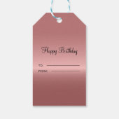 Metallic diamantpatronen cadeaulabel (Achterkant)