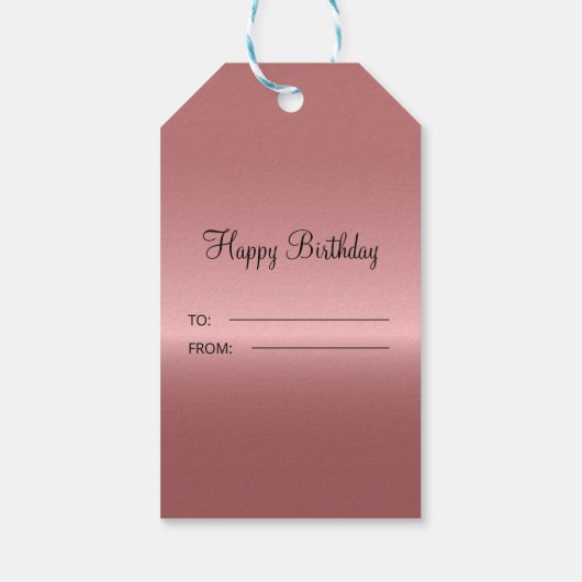 Metallic diamantpatronen cadeaulabel (Achterkant)