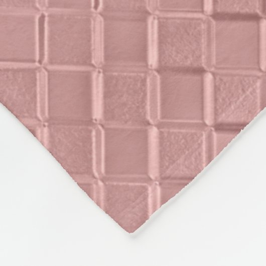 Metallic diamantpatronen fleece deken (Hoek)