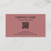 Metallic diamantpatronen visitekaartje (Achterkant)