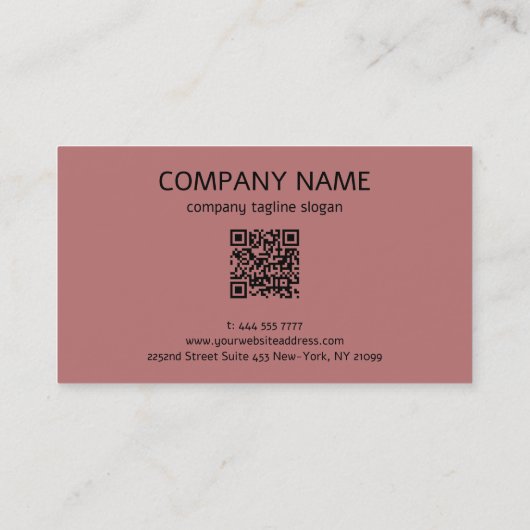 Metallic diamantpatronen visitekaartje (Achterkant)