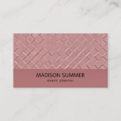 Metallic diamantpatronen visitekaartje (Voorkant)